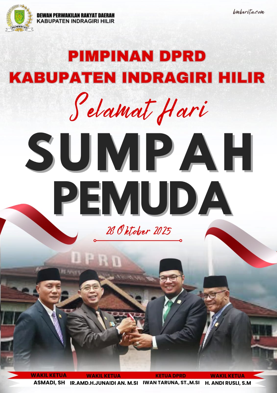UCAPAN SELAMAT SUMPAH PEMUDA DARI DPRD INHIL